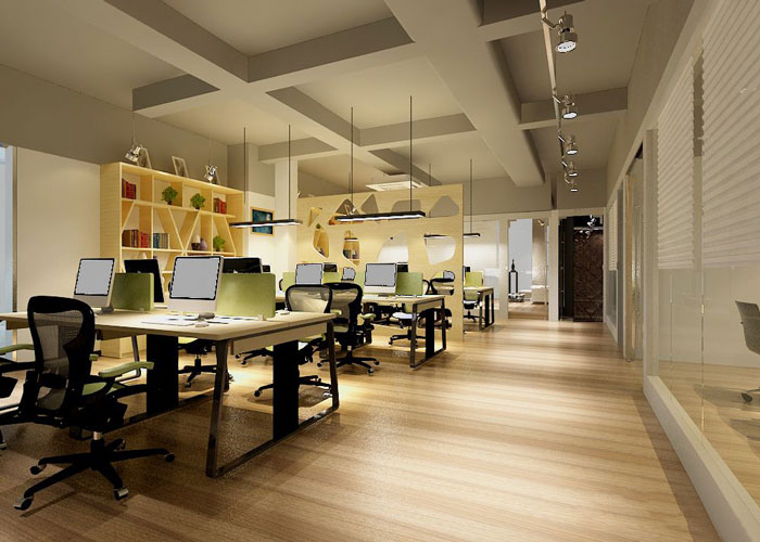280平方金融公司办公室办公空间软装设计效果图