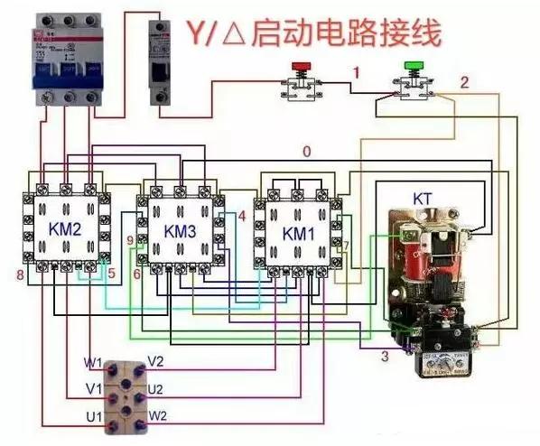 实物接线图 电路图 12,这是液压机电路接线图,工厂用的比较多,典型的