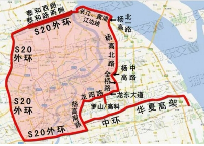 上海高架限行区域