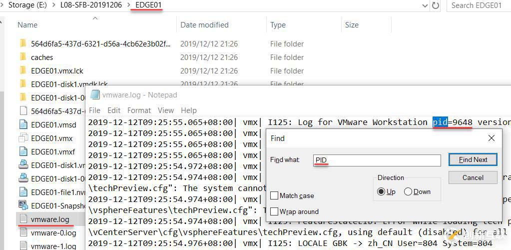 如何在任务管理器中定位多个VMWare虚拟机中的一台？