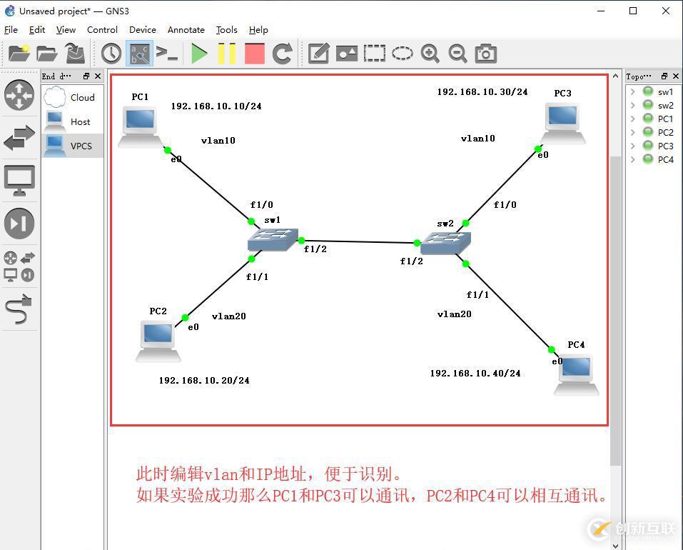 Trunk的配置——实验篇