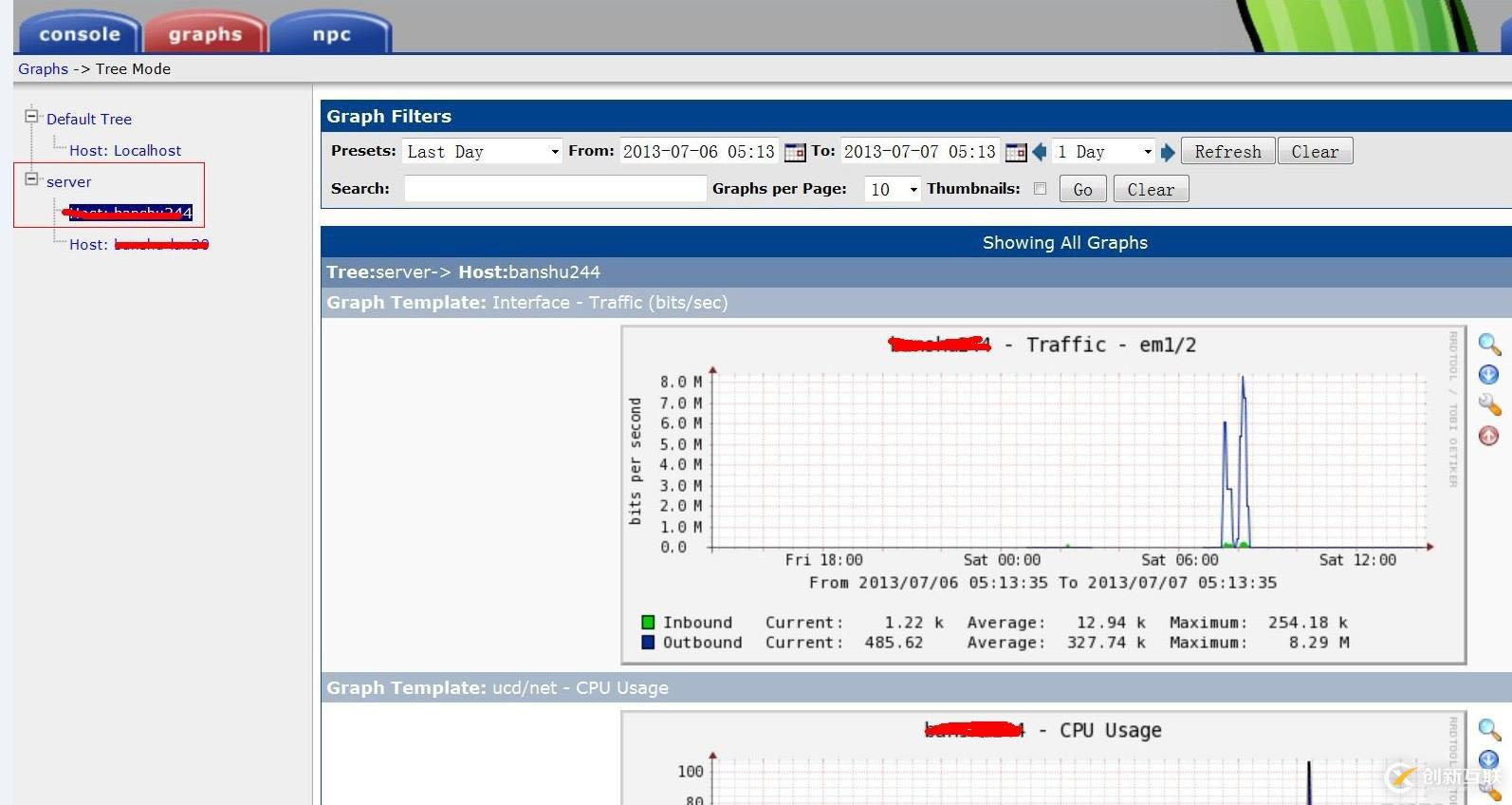 Nagios+Cacti模块——Cacti监控本地信息（七）