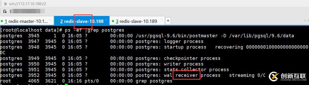 Postgresq9.6主从部署