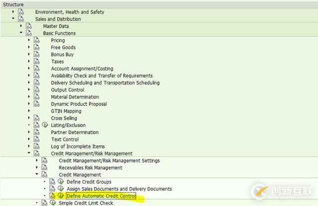 SAP SD怎么维护中央信贷主数据