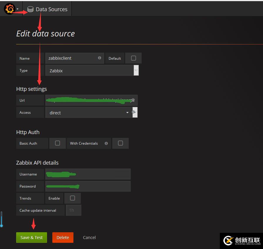 Grafana + Zabbix 