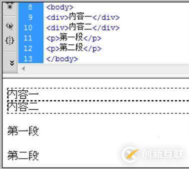 html中div br p三者有哪些区别