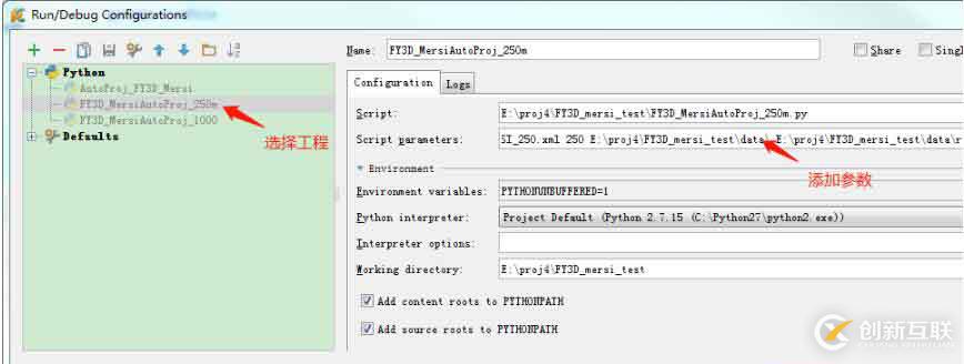 怎么在pycharm 中添加运行参数