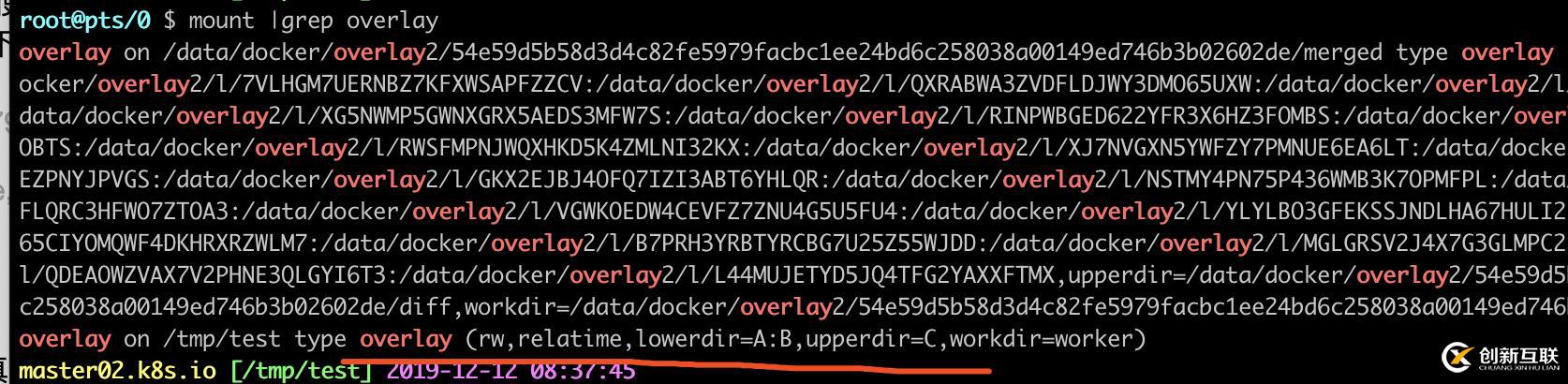 docker 存储驱之overlayFS