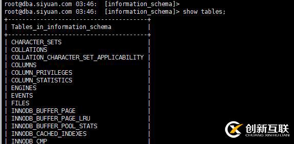 mysql 8.0 四个默认数据库