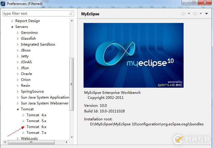 tomcat如何在myeclipse10中进行配置