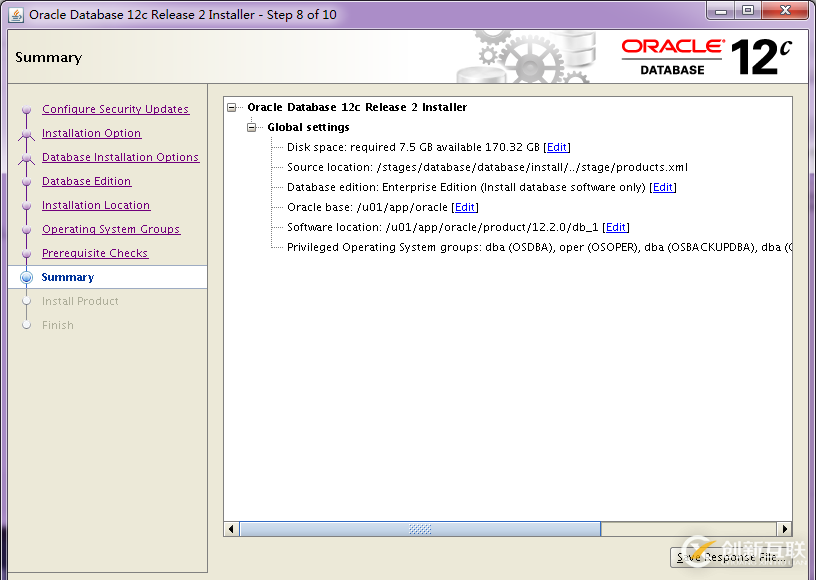 Oracle 12C R2单节点GRID+DATABASE如何安装