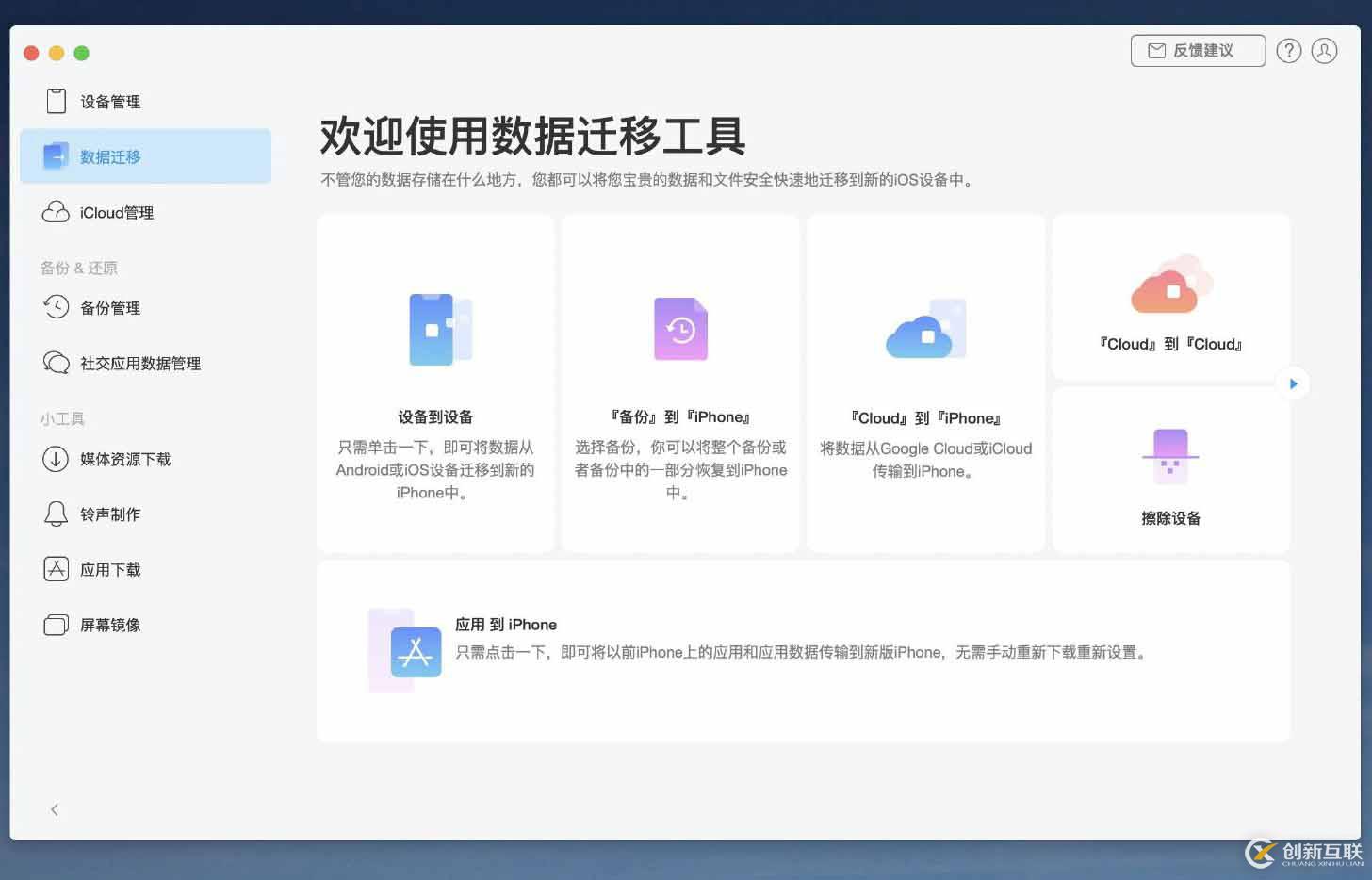 AnyTrans for iOS for Mac软件有哪些功能