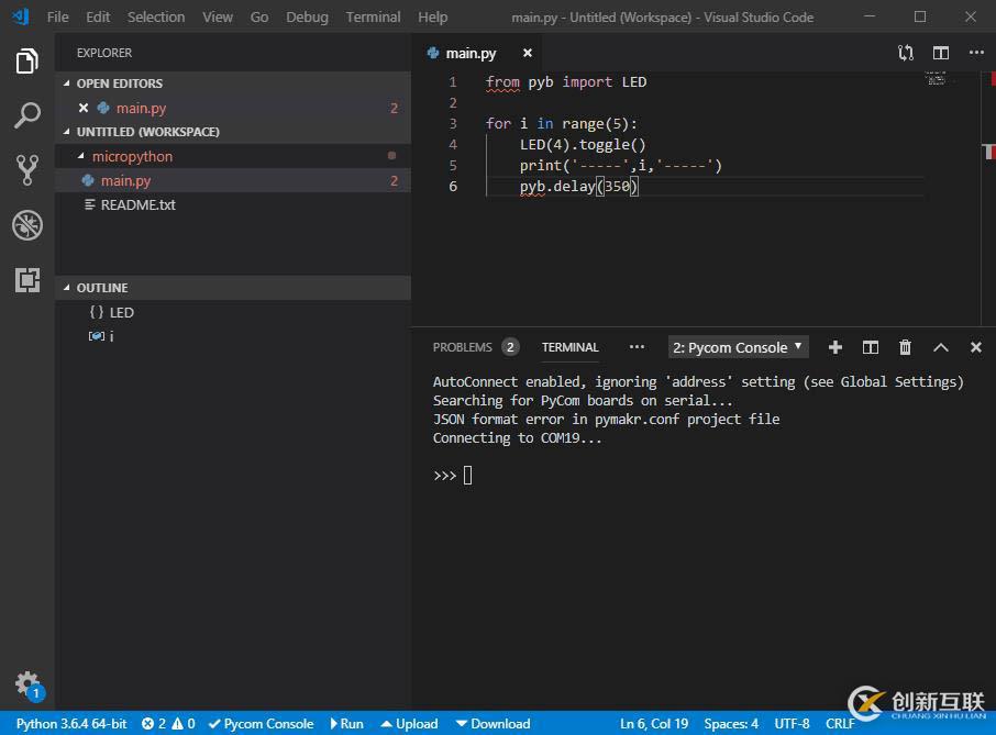 使用Visual Studio Code进行MicroPython编程