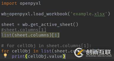 openpyxl使用sheet.columns报错怎么解决