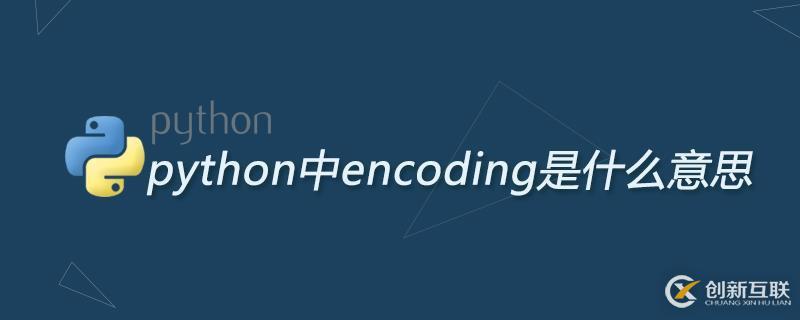 python中encoding什么意思