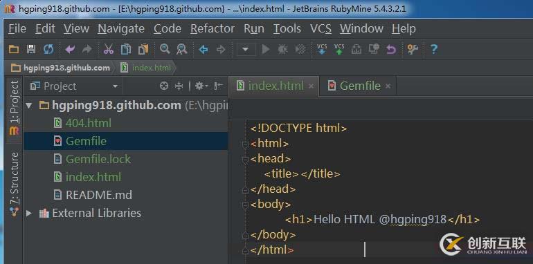 GitHub搭建简单的项目“Hello HTML”