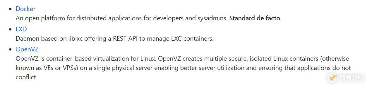 Linux 容器技术一览表是什么样的