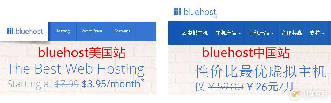 bluehost中国和bluehost美国是不是一家?应该选