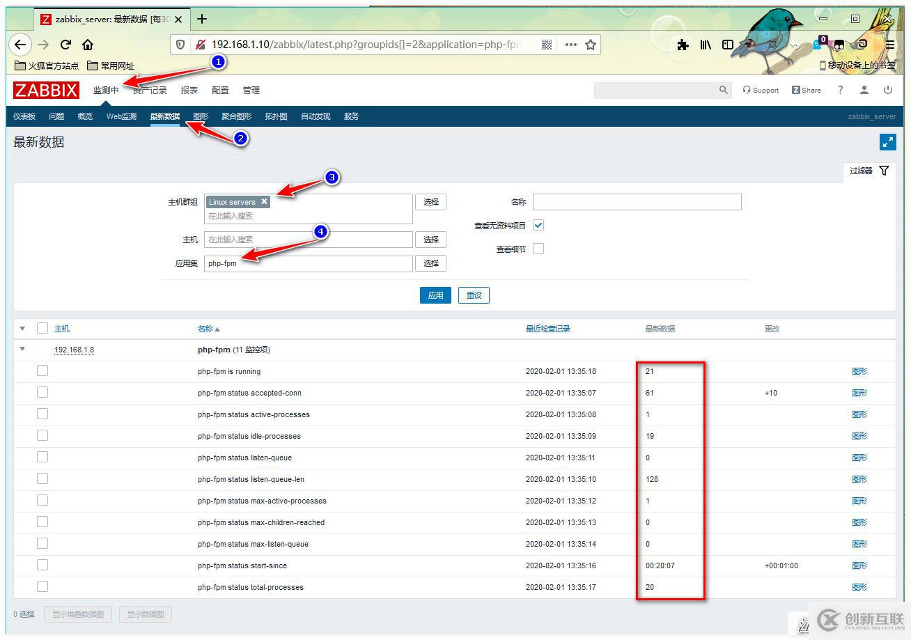 Zabbix监控PHP-FPM、Tomcat、Redis应用