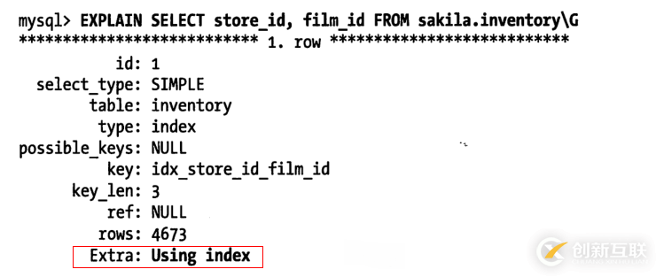 Mysql覆盖索引的示例分析