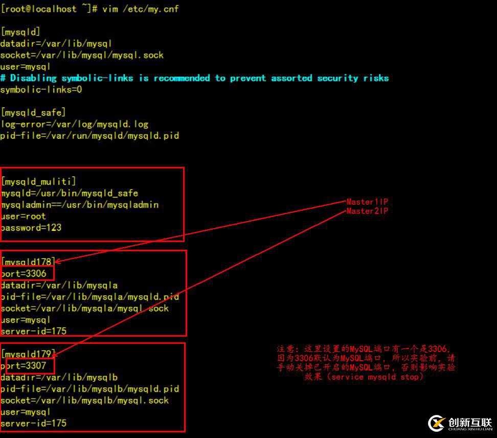 MySQL（多主一从）搭建