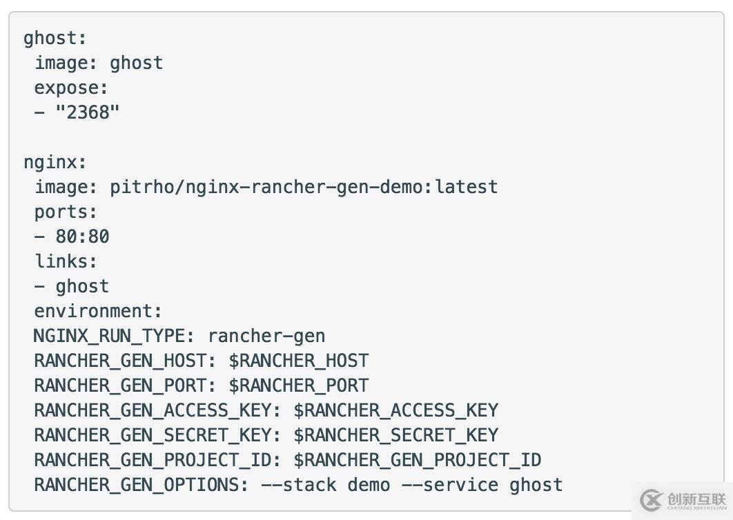 使用Rancher-Gen动态更新配置文件