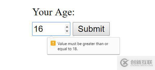 HTML5中限制验证的示例分析