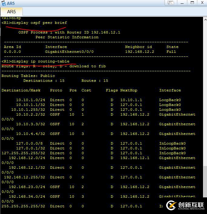 中小型企业网络构建 OSPF 多区域配置