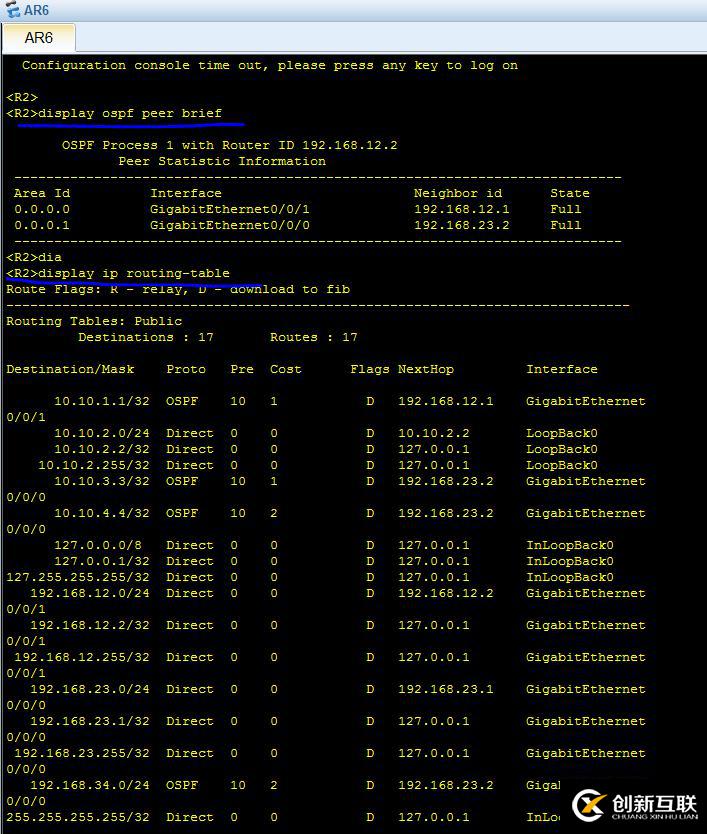 中小型企业网络构建 OSPF 多区域配置