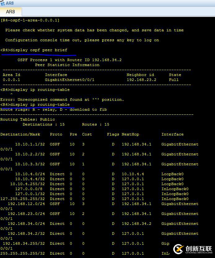 中小型企业网络构建 OSPF 多区域配置