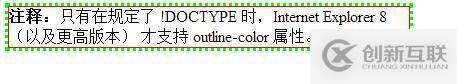 css中outline-color属性的使用方法