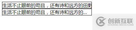 CSS中文本溢出显示省略号效果的示例分析