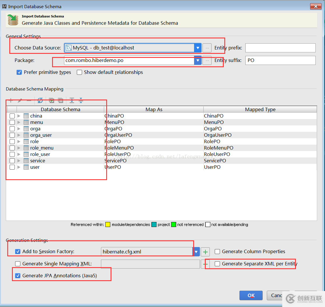 idea hibernate jpa 生成实体类的实现