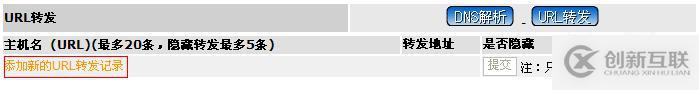 如何进行别名记录和URL转发的设置
