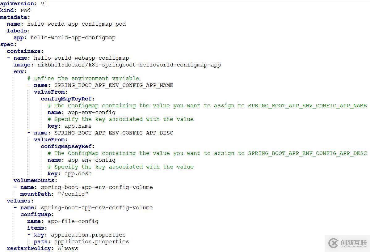 ConfigMap在kubernetes中的应用