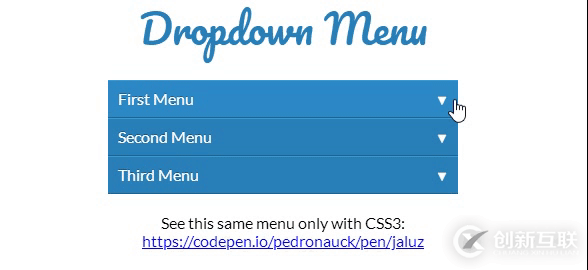 HTML+CSS3+JS如何实现下拉菜单