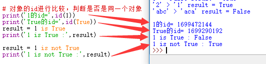 python中比较运算符的示例分析