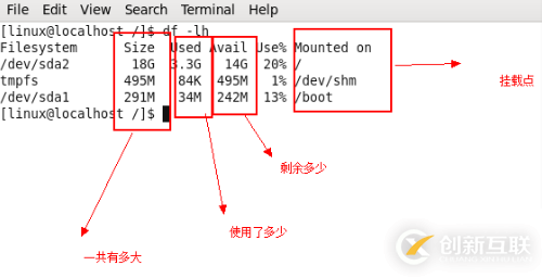 怎样在linux中查看磁盘使用情况