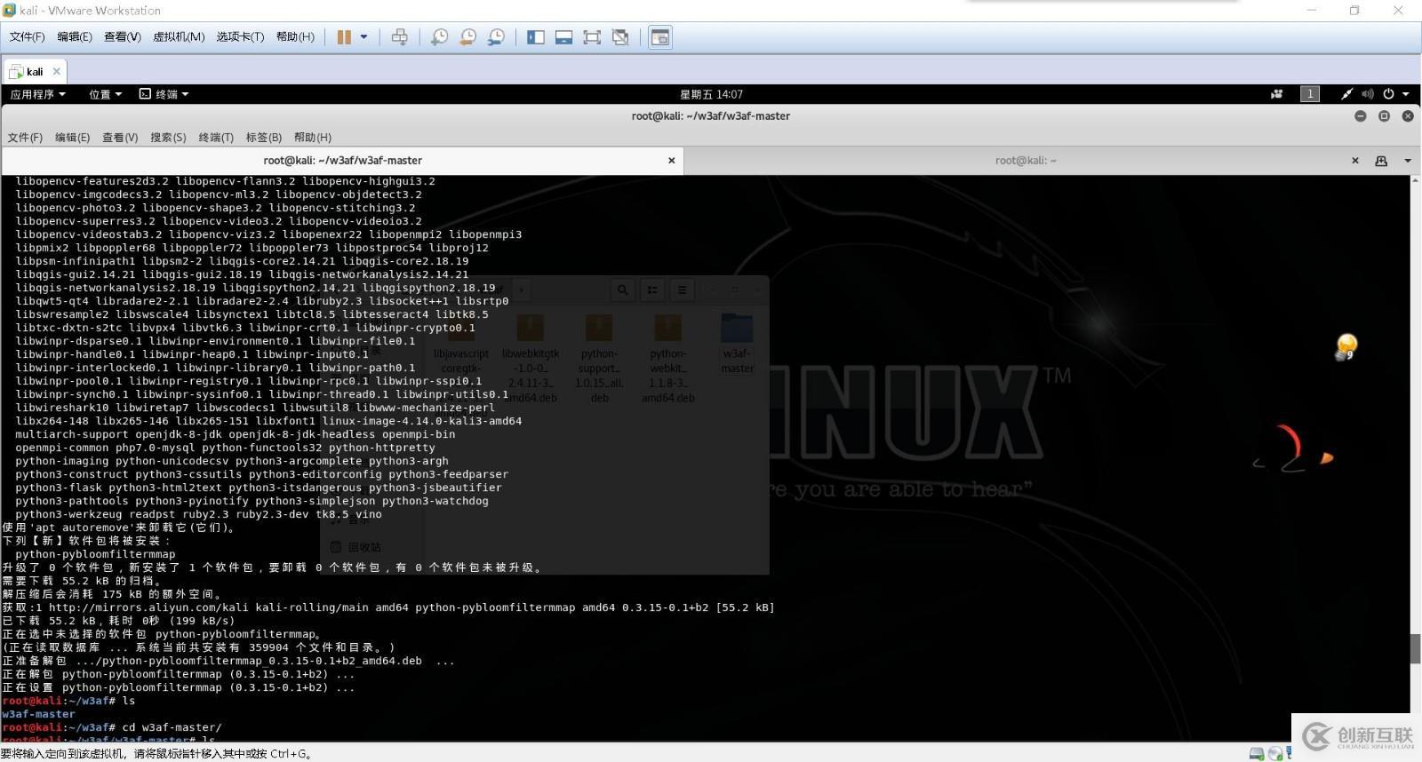 Kalilinux安装w3af