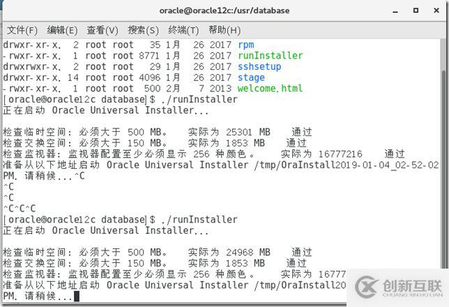 oracle 12c 安装 手册