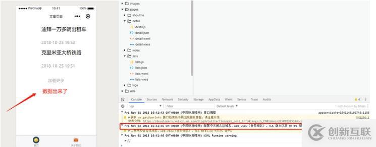 微信小程序wx.request请求数据报错的示例