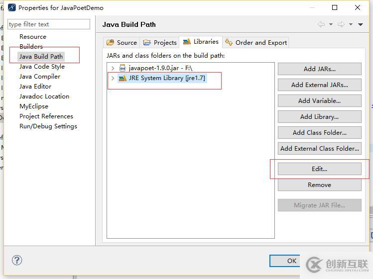 jdk1.7如何在myEclipse环境中进行配置