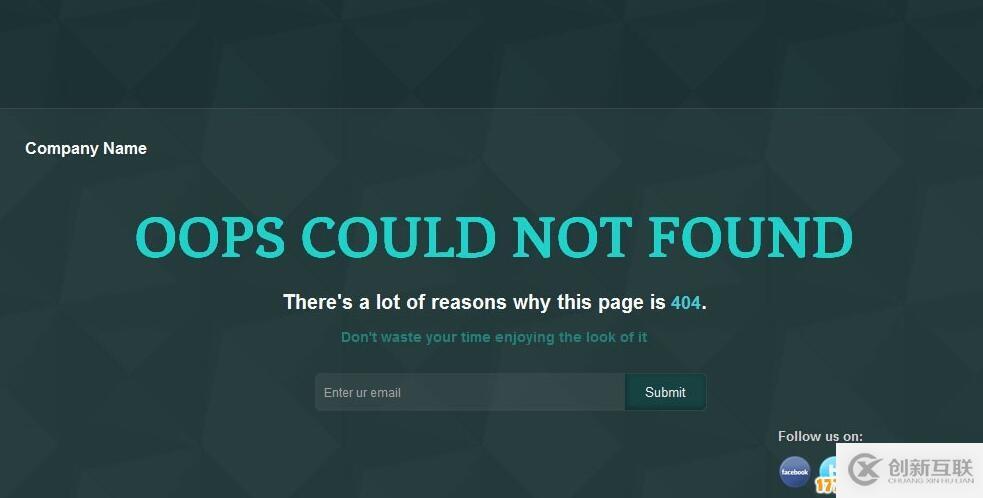 【前端】20款国外非常漂亮的优秀网站404错误页面HTML模板