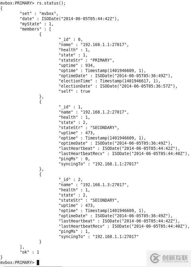 MongoDB副本集的示例分析