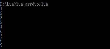 Lua之数组