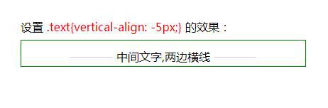 css实现中间文字，两边横线标题效果的方法是什么