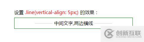 css实现中间文字，两边横线标题效果的方法是什么