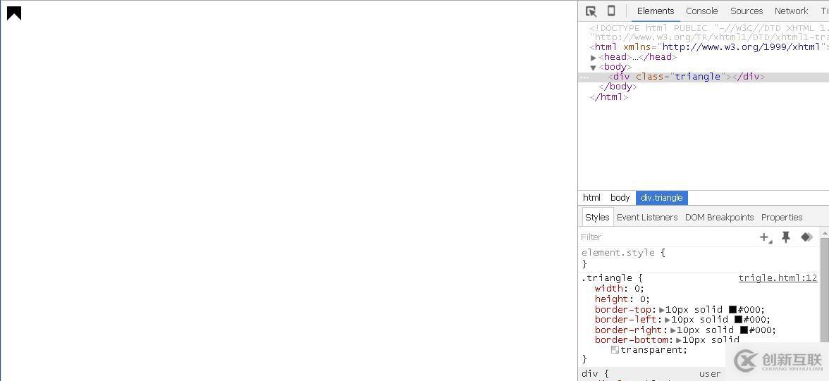 关于html-三角的制作