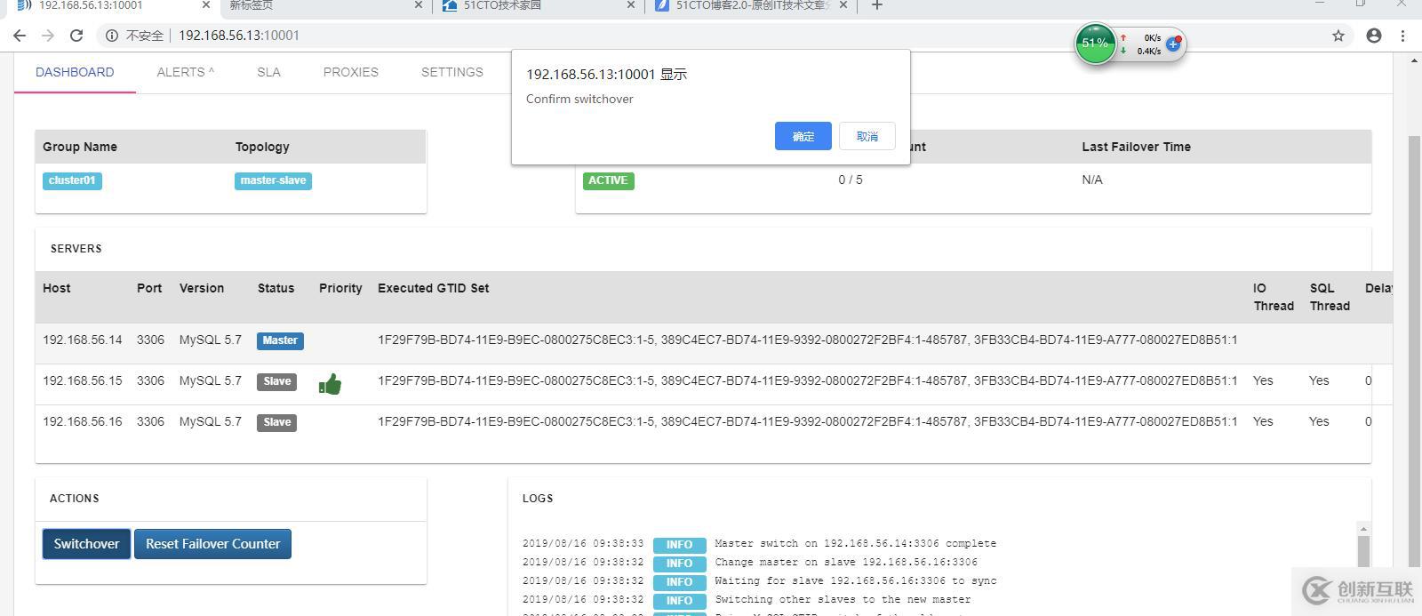 replication-manager for MySQL ha 安装测试笔记