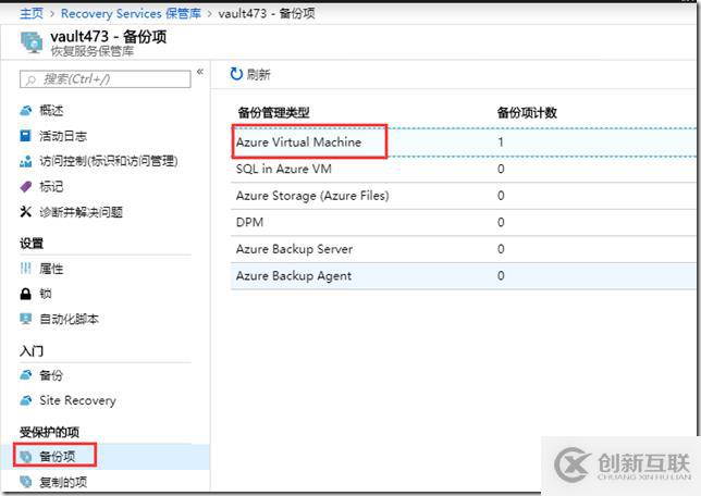 利用Azure Backup备份虚拟机之八：在Azure门户中还原VM